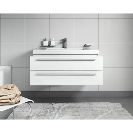 Meuble de salle de bain Rome 100 cm - Badplaats - Blanc brillant 3