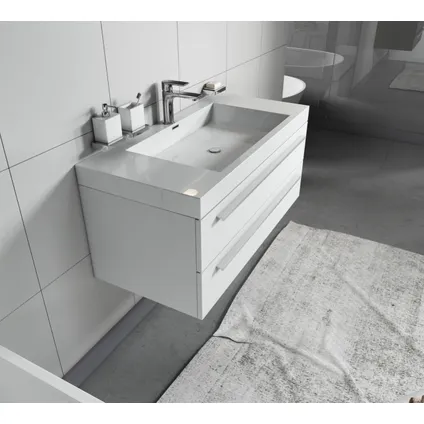Meuble de salle de bain Rome 100 cm - Badplaats - Blanc brillant 4