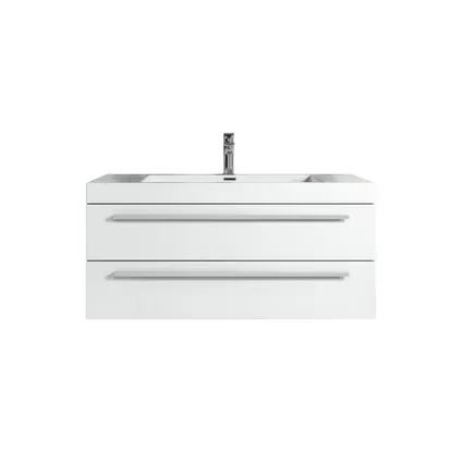 Meuble de salle de bain Rome 100 cm - Badplaats - Blanc brillant 6