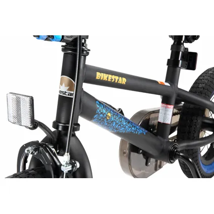 Bikestar BMX kinderfiets 12 inch zwart / blauw 7