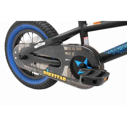 Bikestar BMX kinderfiets 12 inch zwart / blauw 9