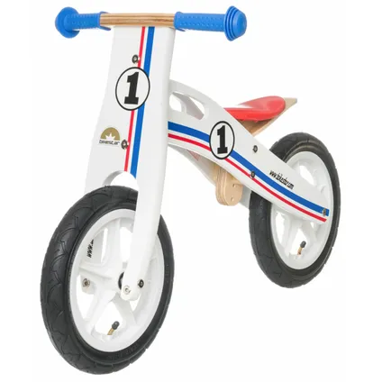 Bikestar houten loopfiets 10 inch wielen wit 4