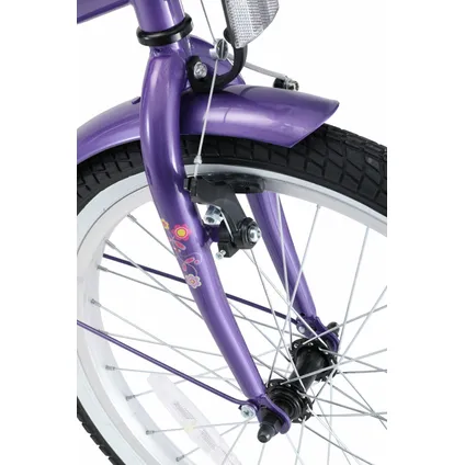 Bikestar kinderfiets Classic 20 inch lila / wit 9
