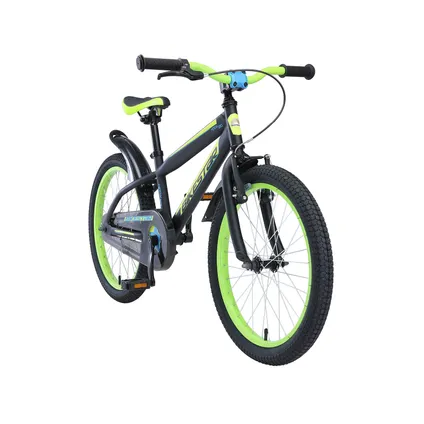 Bikestar kinderfiets Urban Jungle 20 inch zwart/groen 2