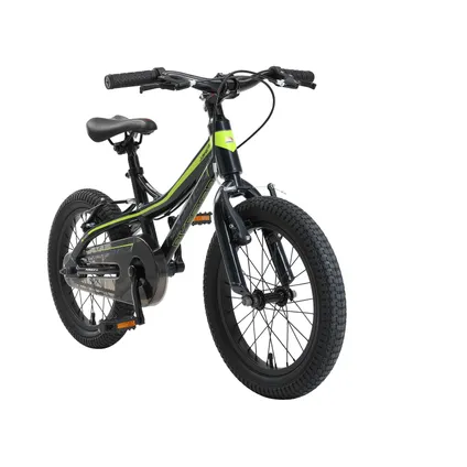 Bikestar mountainbike kinderfiets alu 16 inch zwart / groen 2