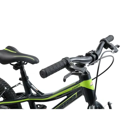 Bikestar mountainbike kinderfiets alu 16 inch zwart / groen 8