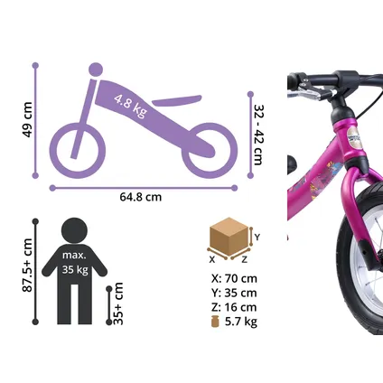 Vélo d' équilibre Bikestar 12 pouces Sport violet 5