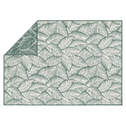 Tapis d'extérieur en polypropylène Oviala Folia 160 x 230 cm vert 4