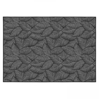 Tapis d'extérieur en polypropylène Oviala Folia 200 x 290 cm noir