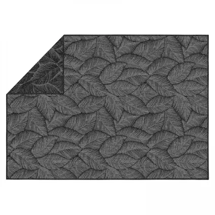 Tapis d'extérieur en polypropylène Oviala Folia 200 x 290 cm noir 4