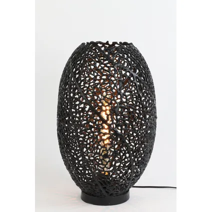 Light & Living - Lampe de table SINULA - Ø33x52cm - Noir 2