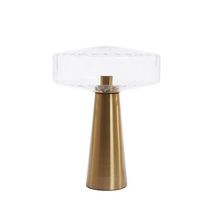 Light & Living - Lampe de table PLEAT - Ø40x53cm - Transparent