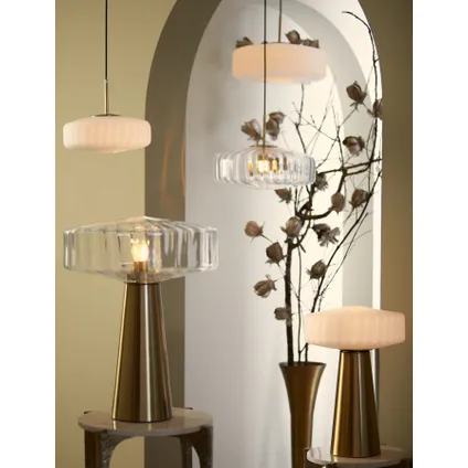 Light & Living - Lampe de table PLEAT - Ø40x53cm - Transparent 7