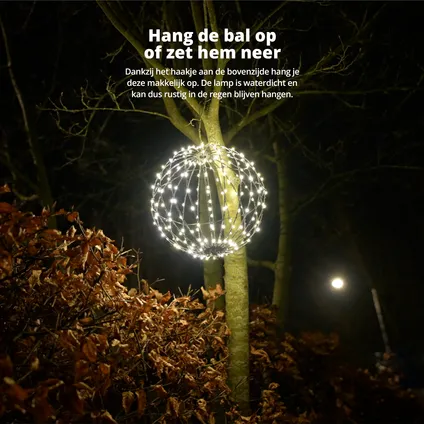 FlinQ Slimme Lichtbol - Hanglamp - Binnen & Buiten - Ø 30 CM - Zwart 5
