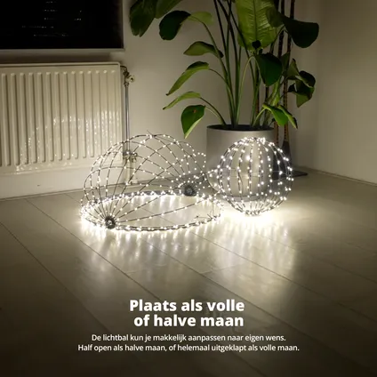 FlinQ Slimme Lichtbol - Hanglamp - Binnen & Buiten - Ø 60 CM - Zwart 3