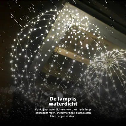 FlinQ Ampoule intelligente - Lampe suspendue - Intérieur et extérieur - Ø 60 CM - Noir 5