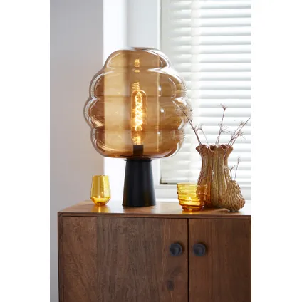 Light & Living - Lampe de table MISTY - 30x30x46cm - Marron 7
