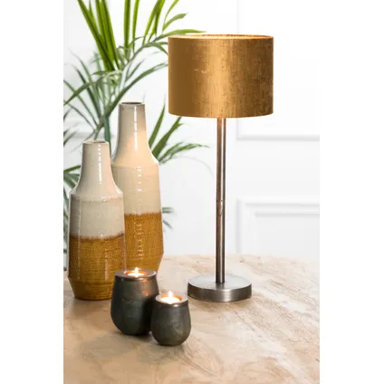 Light & Living - Lampvoet UNDAI - Ø16x45cm - Zilver 2