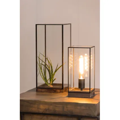 Light & Living - Tafellamp ASKJER - 15x15x32.5cm - Zwart 4