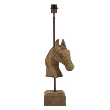 Light & Living - Lampvoet HORSE - 27x14.5x68cm - Bruin