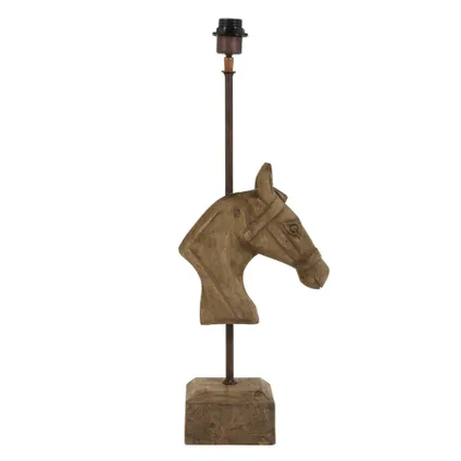 Light & Living - Lampvoet HORSE - 27x14.5x68cm - Bruin 3