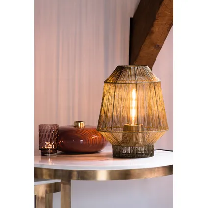 Light & Living - Tafellamp VITORA - Ø30x38cm - Brons 4