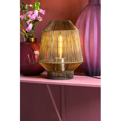 Light & Living - Tafellamp VITORA - Ø30x38cm - Brons 6