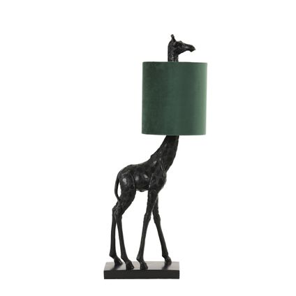 Light & Living - Lampe de table GIRAFFE - 26x16x61cm - Noir
