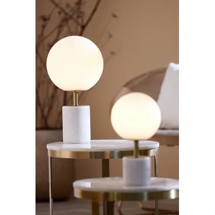 Light & Living - Lampe de table MEDINA - Ø25x47cm - Blanc 6