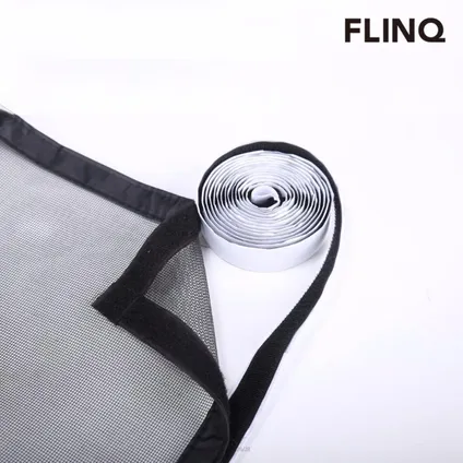 FlinQ Vliegengordijn - Deurgordijn - Hordeur - Magnetisch - 101 x 210 cm - Zwart/Grijs 8