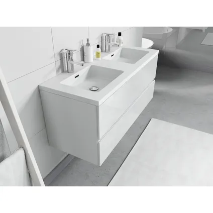 Meuble de salle de bain Coni 120 cm - Badplaats - Blanc Brillant - 3