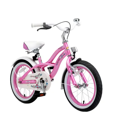Bikestar kinderfiets Cruiser 16 inch roze 2
