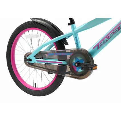 Bikestar kinderfiets Urban Jungle 20 inch paars/turquoise 8