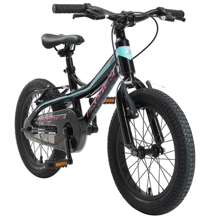 Bikestar mountainbike kinderfiets alu 16 inch zwart / blauw 10