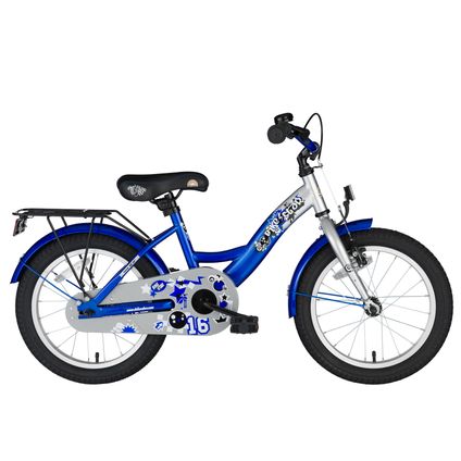 Bikestar kinderfiets Classic 16 inch zilver / blauw