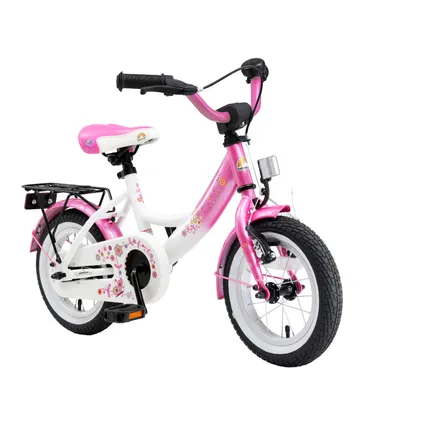 Bikestar kinderfiets Classic 12 inch roze / wit 2
