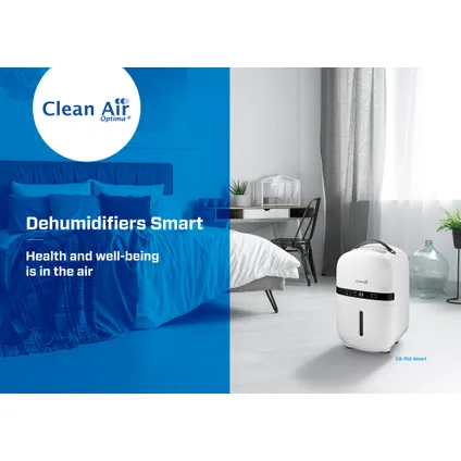 Clean Air Optima - Déshumidificateur d'air et purificateur d'air CA-702 Smart - pièces jusqu'à : 20m² / 50m³ 9