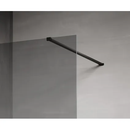 Paroi de Douche Rizani - 50 x 200 cm - Badplaats - Noir - Verre teinté / mat 2