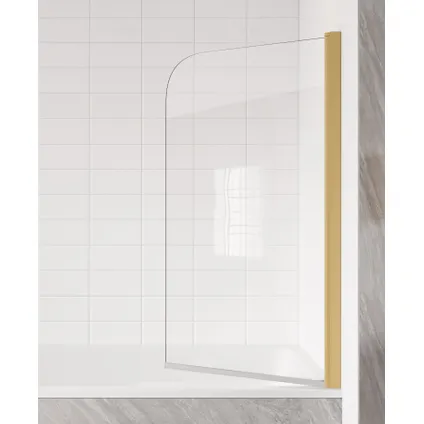 Paroi baignoire Torino 70 x 140 cm Badplaats - L'or - verre transparent 2