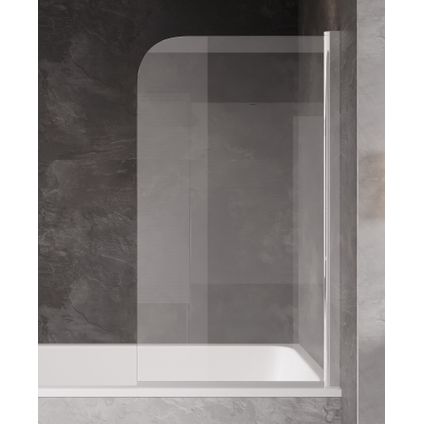 Paroi baignoire Torino 70 x 140 cm Badplaats - chrome - verre transparent