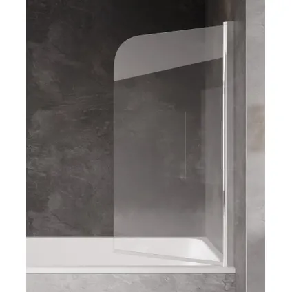 Paroi baignoire Torino 70 x 140 cm Badplaats - chrome - verre transparent 2