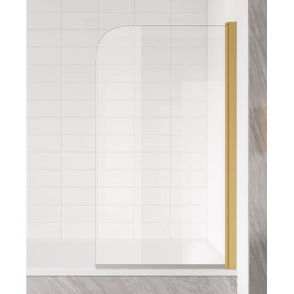 Paroi baignoire Torino 80 x 140 cm Badplaats - L'or - verre transparent