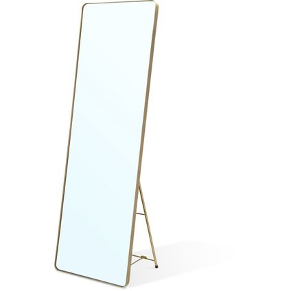 Villa Collection Verdal - Miroir sur pied 140x45 cm - Miroir pleine longueur - Or