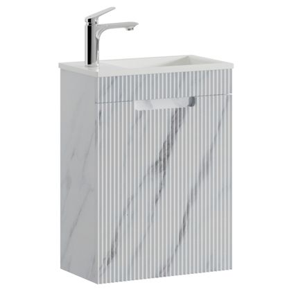 Meuble de salle de bain Thermis 40 x 22 cm Badplaats - Marbre Blanc -