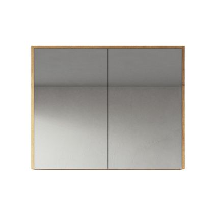 Meuble a miroir Cuba 80 x 16 x 72 cm - Badplaats - Chene - Miroir armoire