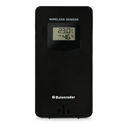 Buienradar BR900 - 3 in 1 Wifi weerstation met app en draadloze buitensensor, zwart 5