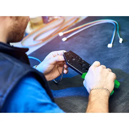 Toolland Krimptang voor niet-geïsoleerde connectoren, maak betrouwbare elektrische verbindingen, Gro 2