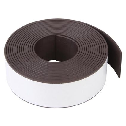 Velleman Flexibele magneetstrip, zelfklevend, 300 x 2.5 cm, zwart, Metaal