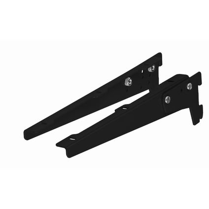 Porte-étagère réglable Acier noir 250 mm