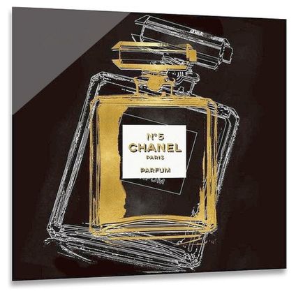 ter Halle® Glasschilderij 80 x 80 cm | Chanel Eau de Parfum